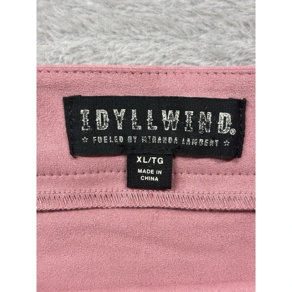 Idylwind Miranda Lambert Mauve Studded Skirt Womens XL New w Tags Western